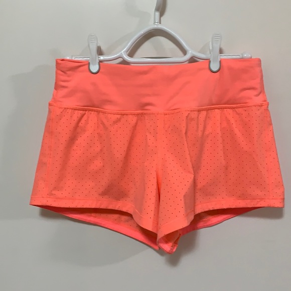 Lululemon Final Lap Short 2.5” - Pop Orange Sz 4 - Picture 2 of 11